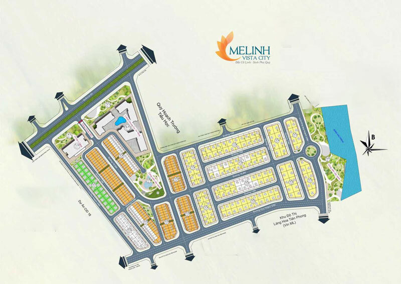 Mặt bằng tại dự án Mê Linh Vista City