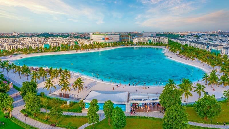 Vinhomes Crystal Lagoon tiện ích tại Vinhomes Ocean Park 1 thuộc dự án Ocean City