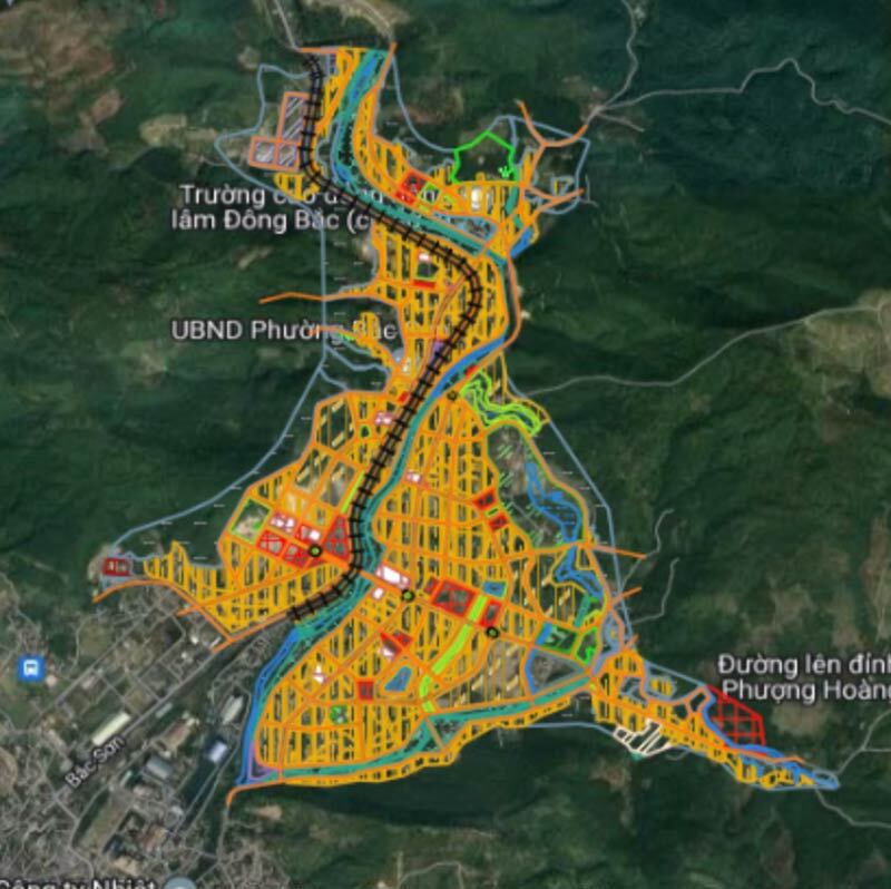 Bản vẽ quy hoạch của Quy hoạch phân khu tỷ lệ 1/2.000 Khu đô thị phường Bắc Sơn, thành phố Uông Bí