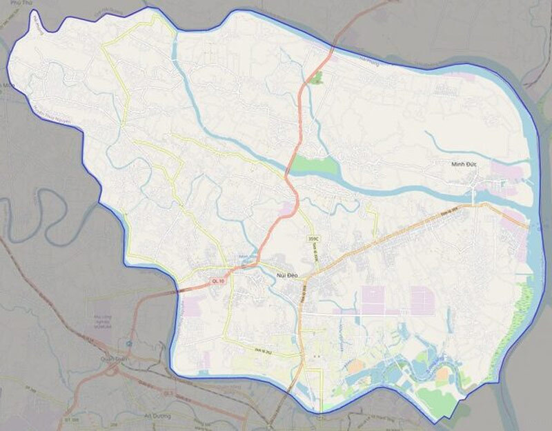 Bản đồ quy hoạch huyện Thủy Nguyên - Hiện trang giao thông