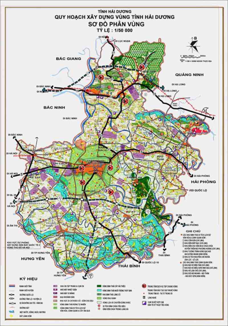 Bản vẽ quy hoạch tỉnh Hải Dương