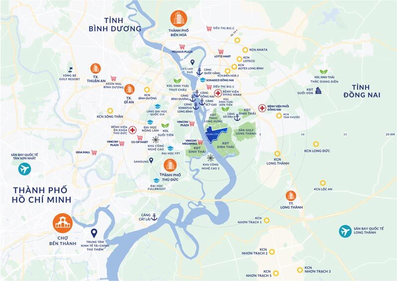 Liên kết vùng và giao thông dự án