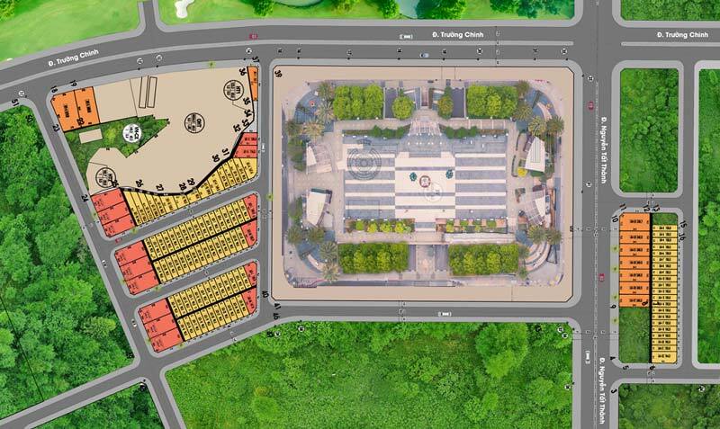 Mặt bằng tại dự án Hùng Vương Garden 