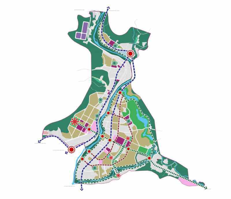 Bản đồ Quy hoạch phân khu tỷ lệ 1/2.000 Khu đô thị phường Bắc Sơn, thành phố Uông Bí