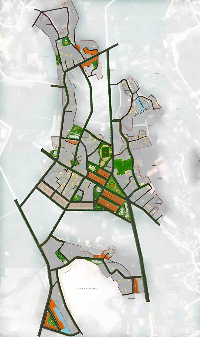 Bản đồ quy hoạch thị trấn Gia Khánh, huyện Bình Xuyên