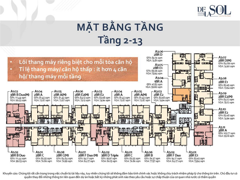 Mặt bằng tầng 2-13