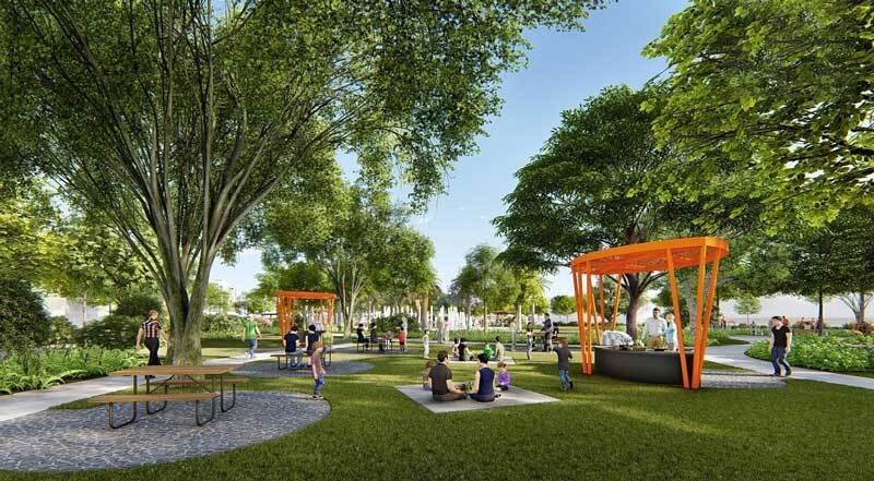 Phối cảnh nội khu tại Feni City