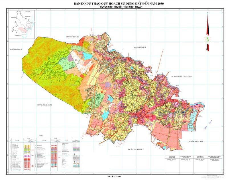 Bản đồ quy hoạch huyện Ninh Phước - Quy hoạch sử dụng đất