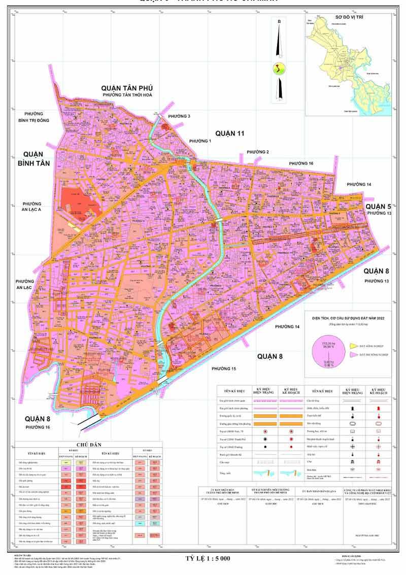 Bản đồ quy hoạch sử dụng đất Quận 6