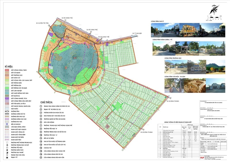 Bản đồ hiện trạng thị trấn Óc Eo