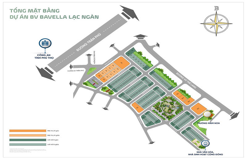 Mặt bằng tổng thể dự án BV Bavella Lạc Ngàn