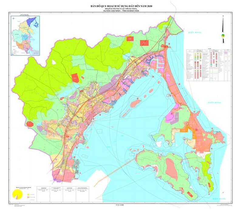 Bản đồ quy hoạch huyện Vạn Ninh - Quy hoạch sử dụng đất